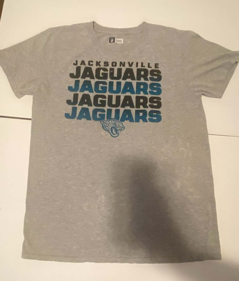 Team Apparel Jacksonville Jaguars Heather Gray Graphic T-Shirt